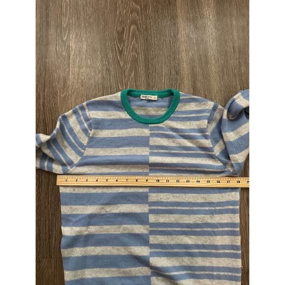 Woolovers Women’s Striped Lightweight Merino Extra Fine Sweater Sz S - Picture 4 of 6